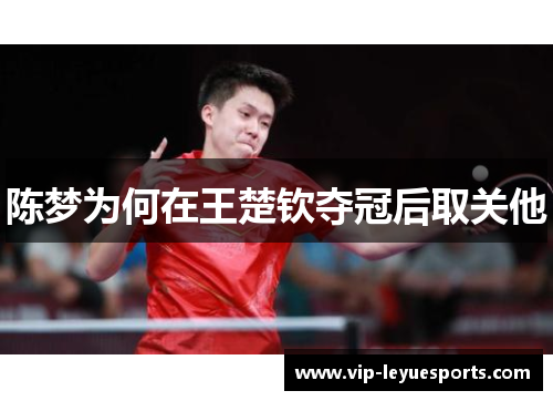 陈梦为何在王楚钦夺冠后取关他 陈梦为何在王楚钦夺冠后取关他